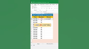 Add minutes to time in Excel #shorts #excel #microsoftexcel
