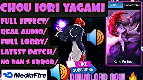 CHOU IORI YAGAMI (KOF) SKIN 🔥🔥SCRIPT - BY ALL IN ONE ( OFFICIAL ) - LATEST PATCH  (DOWNLOAD NOW)🔥🔥.