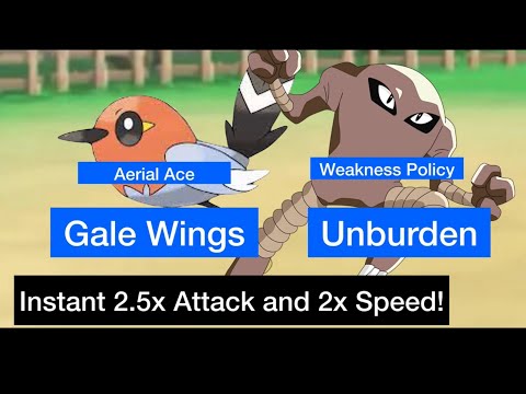 Gale Wings and Unburden are GREAT sweeping strategies!