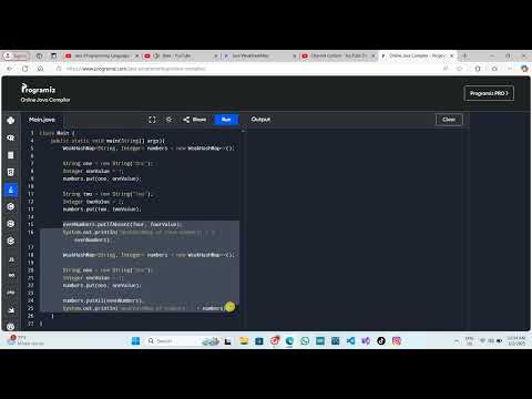 Java (Programming Language) Project 77: 'Access WeakHashMap Elements' Created by Trishanth Kumar