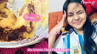 Made a Chocolate Cake 🧑‍🍳🍪| OSHIN॥ Cooking Vlog॥