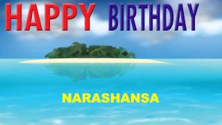 Narashansa   Card Tarjeta - Happy Birthday