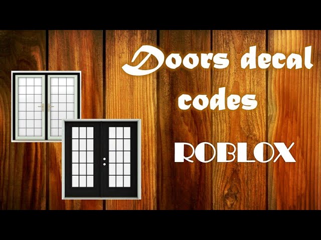 Doors Decal Codes Work At A Pizza Place Roblox Youtube - door roblox decal id