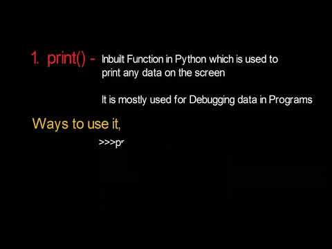 5 - Function in Python with Examples | Built-in and User Defined | Indentation | Python Tutorial