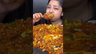 ASMR:SPICY CHICKEN CURRY WITH VEG BIRYANI+CHICKEN LEG PIECE l BIG BITES  shorts