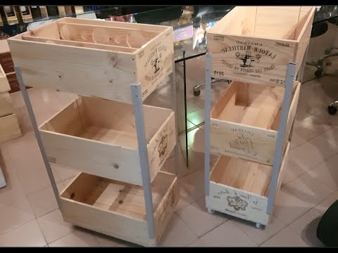 [酒音] DIY紅酒木箱 Upcycle - 紅酒箱車車 DIY Wooden Wine Box Cart