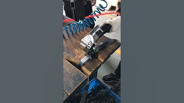 #SCIENCE Idol #Máy đóng gói dây đai thép #Pneumatic Bạn có thể đánh dù nhỏ đến đâu, dù lớn đến đâu,