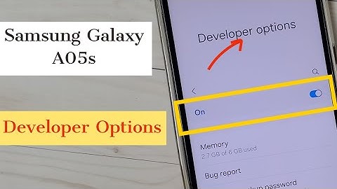 Samsung Galaxy A05s | How to Enable / Disable Developer Options