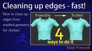 How to clean up/smooth out edges from geometry - fast.