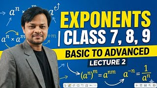 Exponents Class 7, 8 &amp; 9 | Lecture 2 | Important Questions &amp; Concepts 📕