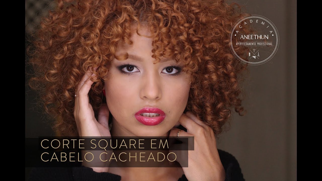 Como fazer Corte Square em Cabelo Cacheado? - Academia Aneethun com Mabel Garcia