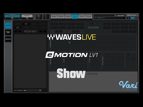 Video tutorial, Waves eMOTION LV1 ventana de Show, Vari Internacional