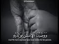 ووصينا الإنسان بوالديه حملته أمه وهنا على وهن عبدالباسط عبدالصمد