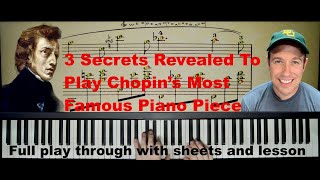 Chopin Nocturne Eb Major Op. 9 No. 2 Piano Tutorial - Learn To Play With Shawn's Easy Lesson Tips