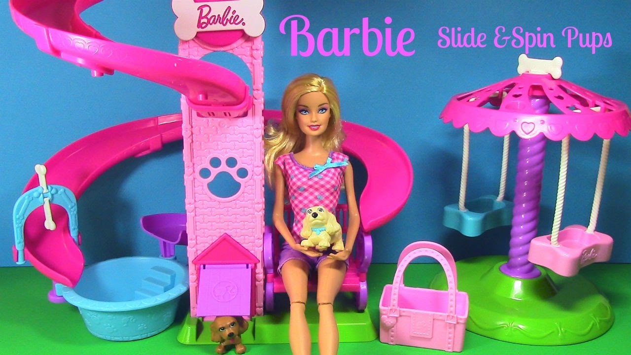 barbie dog park playset