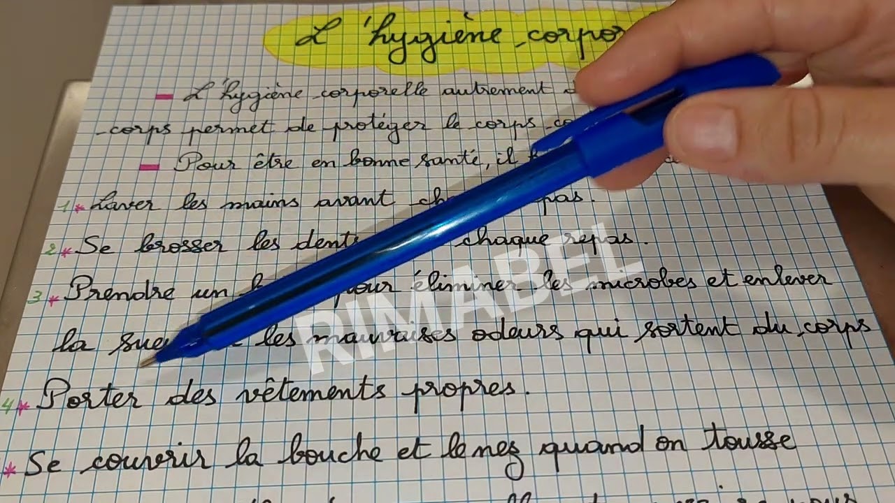 l'hygiène corporelle 1am