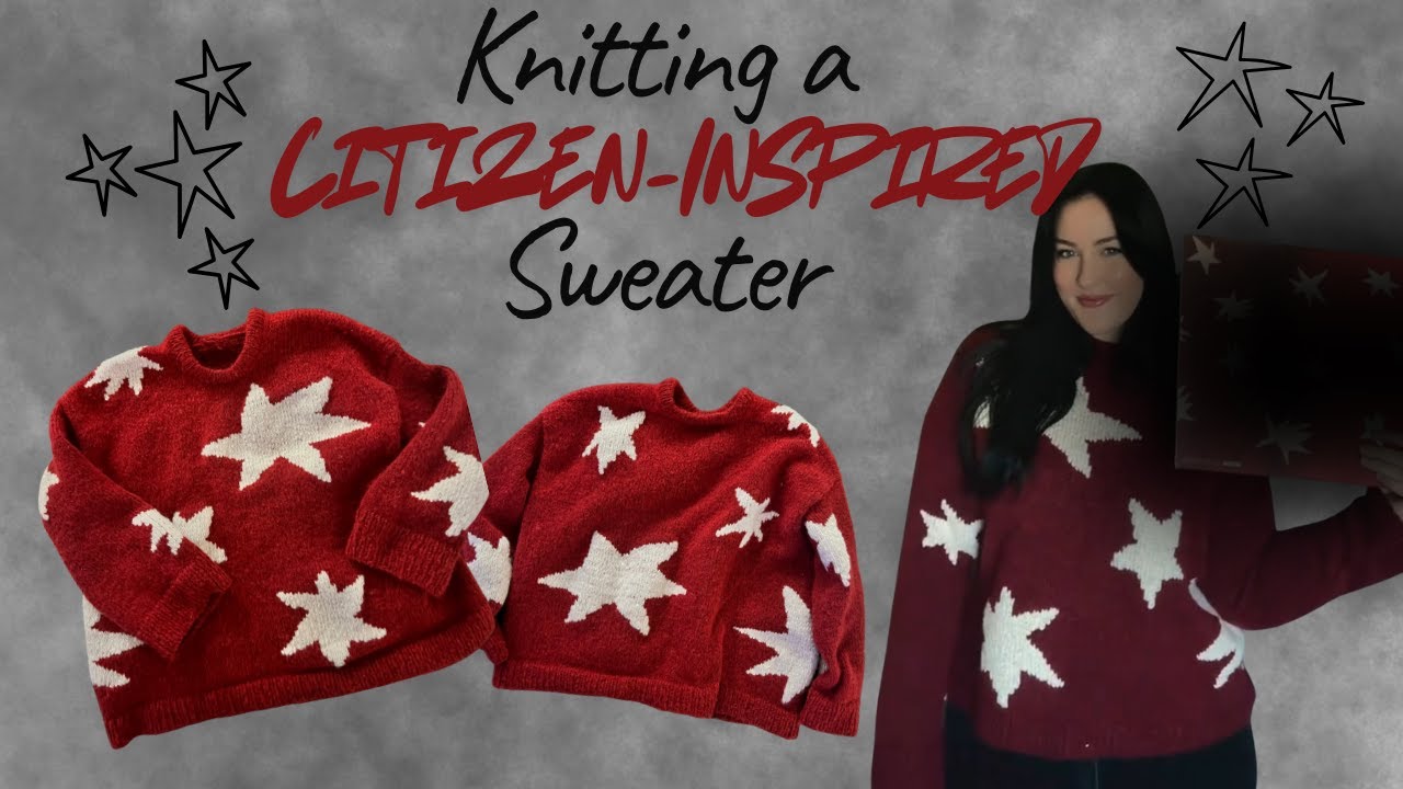 Knitting a Citizen 'As You Please' Album Inspired Sweater | Knitting VLOG