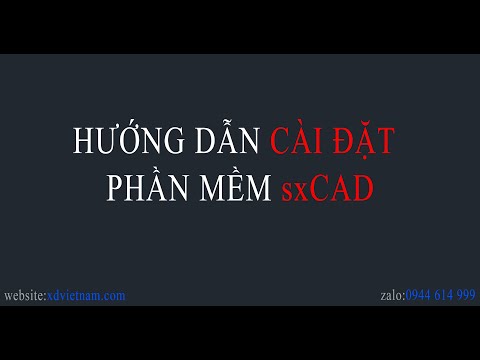 Video Hướng dẫn cài đặt sxCAD - youtube