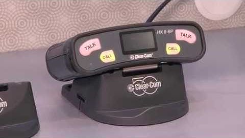 Clear-Com Beltpack Caddy at NAB Las Vegas 2018