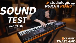 Studiologic Numa X Piano Sound Test (no talk)