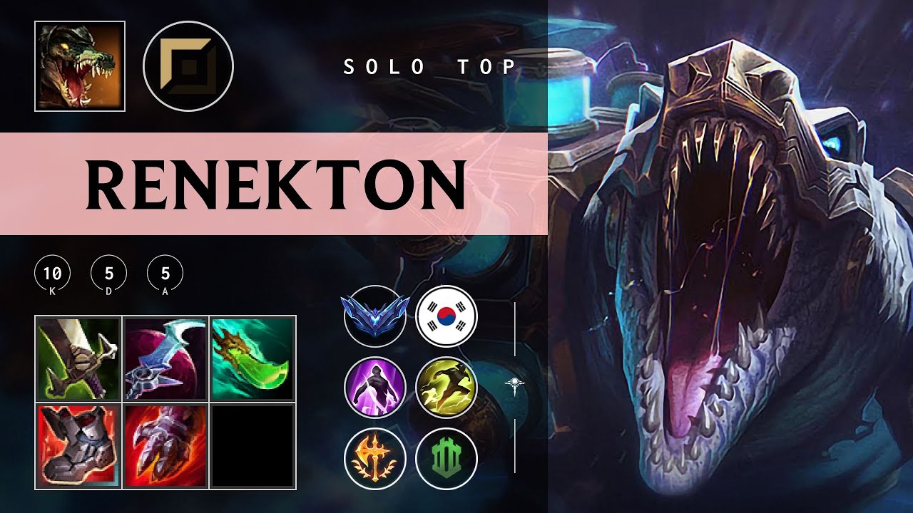 Renekton Top vs Aatrox - KR Diamond Patch 25.24