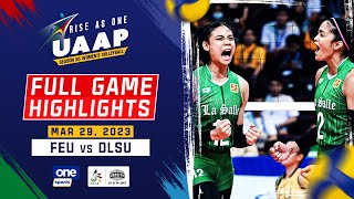 DLSU vs. FEU round 2 highlights | UAAP Season 85 Women’s Volleyball - Mar. 29, 2023