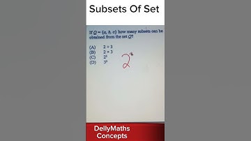 CXC|CSEC|SUBSETS OF A SET MATHS PAPER 1 #cxcmaths #dellymathsconcepts #fast #gcse