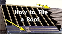 How to TILE A ROOF with Clay or Concrete Tiles - New Roof