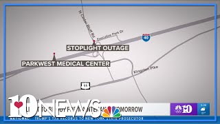 Stoplight at busy West Knox intersection to get maintenance Tuesday