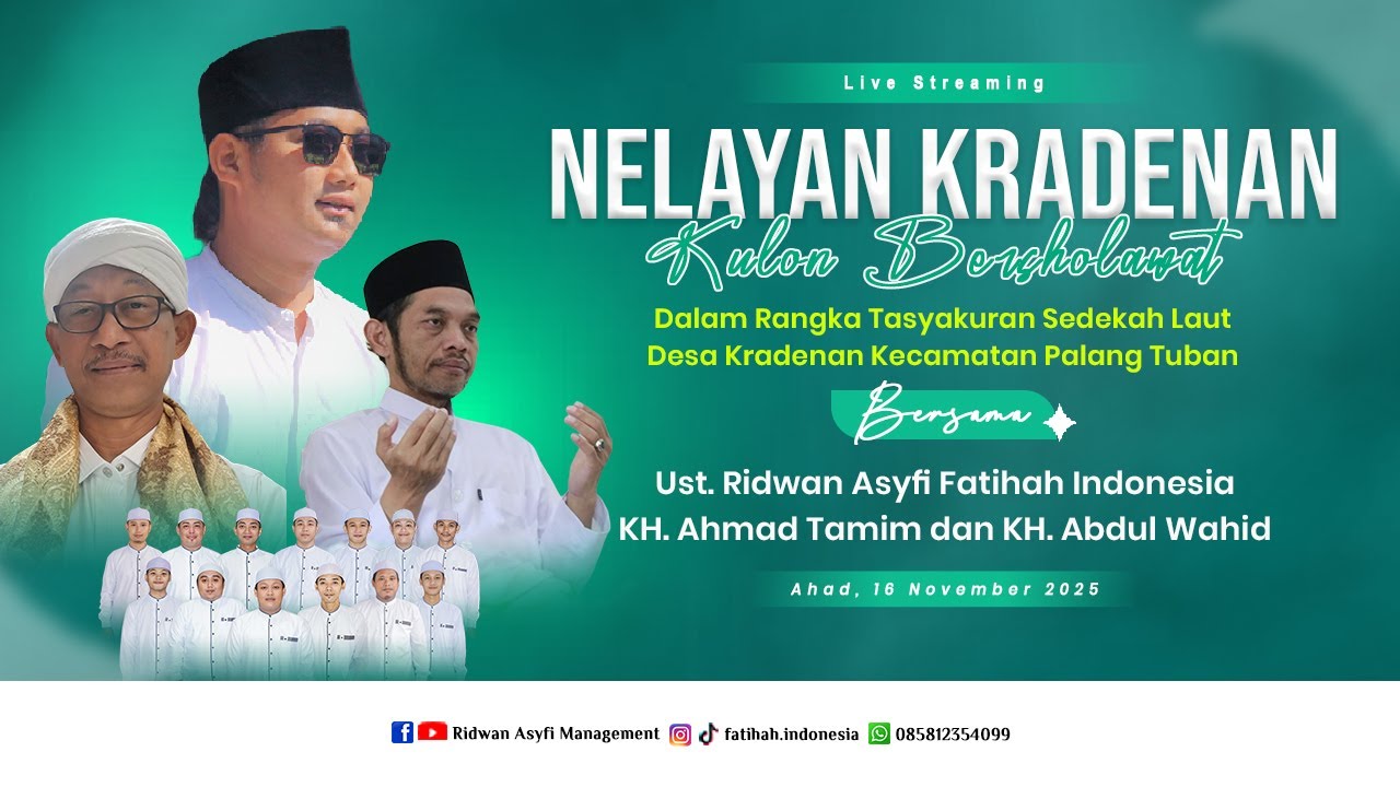 [LIVE] NELAYANAN KRADENAN BERSHOLAWAT BERSAMA UST. RIDWAN ASYFI FATIHAH INDONESIA