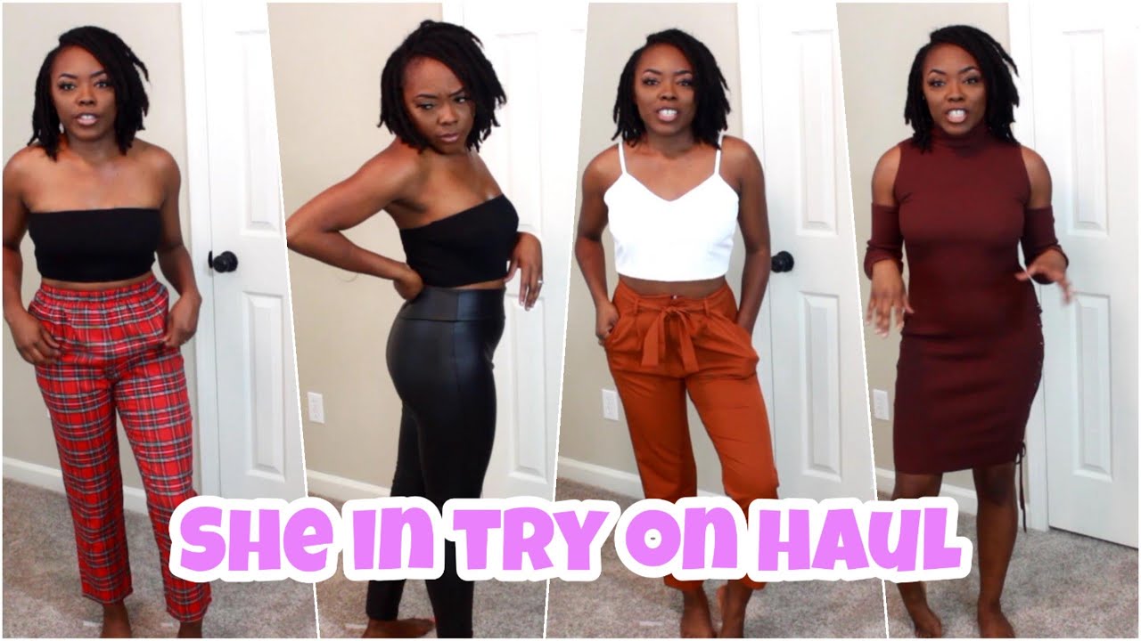 TRY-ON HAUL! SHE IN & RAINBOW - YouTube