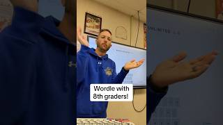 Wordle with 8th graders! #wordle #middleschool #teacher #brainteaser #8thgrade