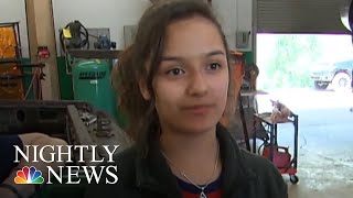 High School’s First-Ever Girl Auto Mechanic Class Competes In Clunker Competition | NBC Nightly News