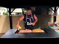 How to make Shrimp and Chicken Fried Rice (on a blackstone grill)