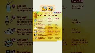 perbedaan madu asli dan palsu #madu #tawon #lebah #alami #tawonves