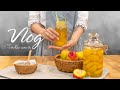 #8 How To Make Strawberry Jam & Lemongrass Peach Tea | Trà Đào Cam Sả Yêu Thích Của Mình | Xíu House