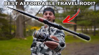 AMAZON TELESCOPIC FISHING ROD! Is it Worth The Money!? Kingswell Travel Fishing Rod Review!