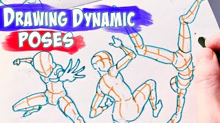 Drawing Dynamic Anime Pose Practice