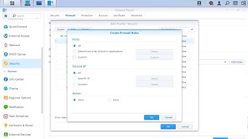 29 - Synology, how to configure the firewall (network security)