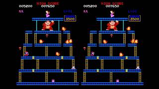 Donkey Kong MAME desync - Side-by-side comparison