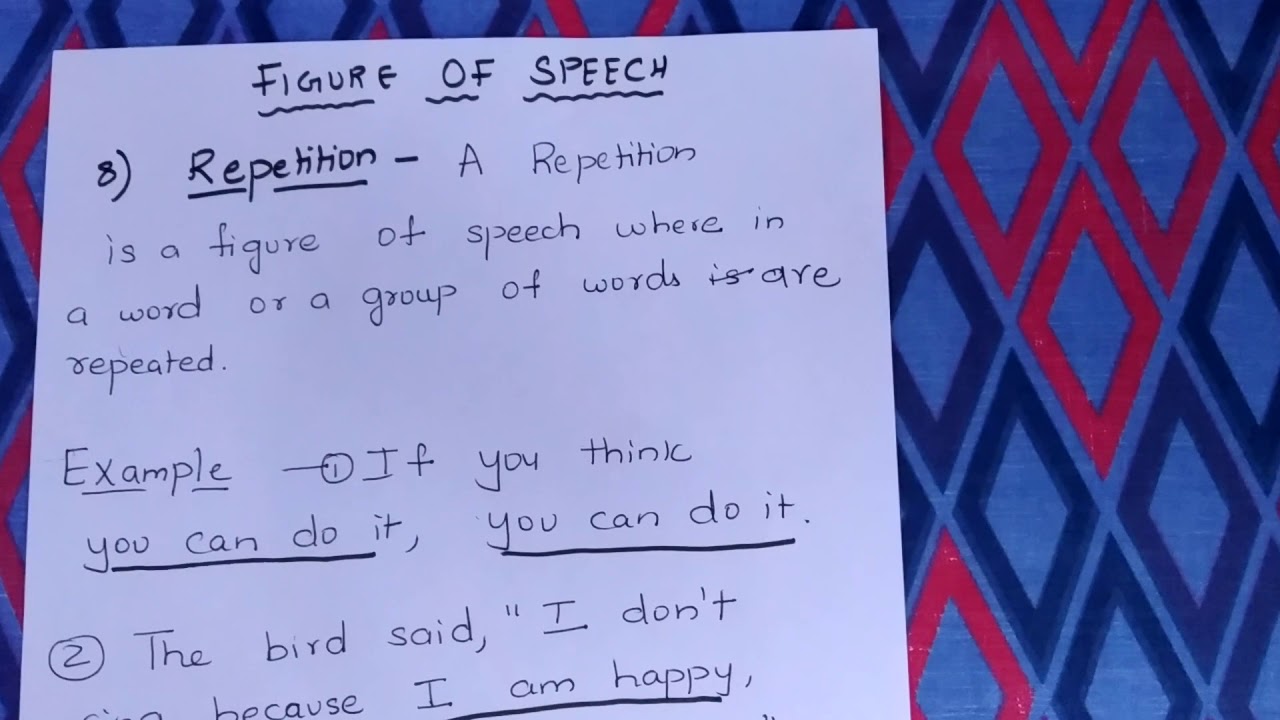 repetition figure of speech examples for students