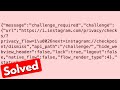 Fix instagram privacy check error | checkpoint required problem solution