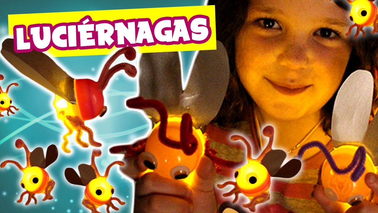 Cómo hacer LUCIÉRNAGAS DIY * MANUALIDADES infantiles manualidades de animales