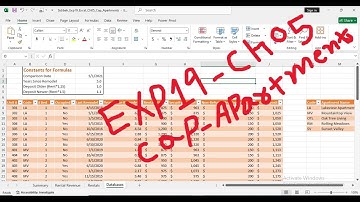 Exp19_Excel_Ch05_Cap_Apartments | Exp19 Excel Ch05 Cap Apartments