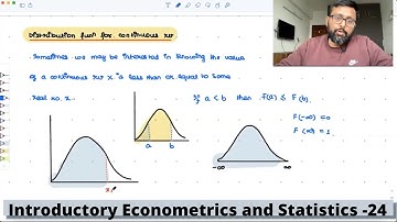 Cumulative Density function of a Continuous Random Variable | Examples | 24 |