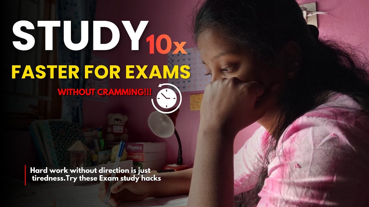 How To Study Faster For Exams without Cramming 📈 Last Minute Exam Tips ...