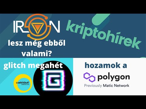 kriptohírek | iron.finance | polygon | dfyn | glitch.finance