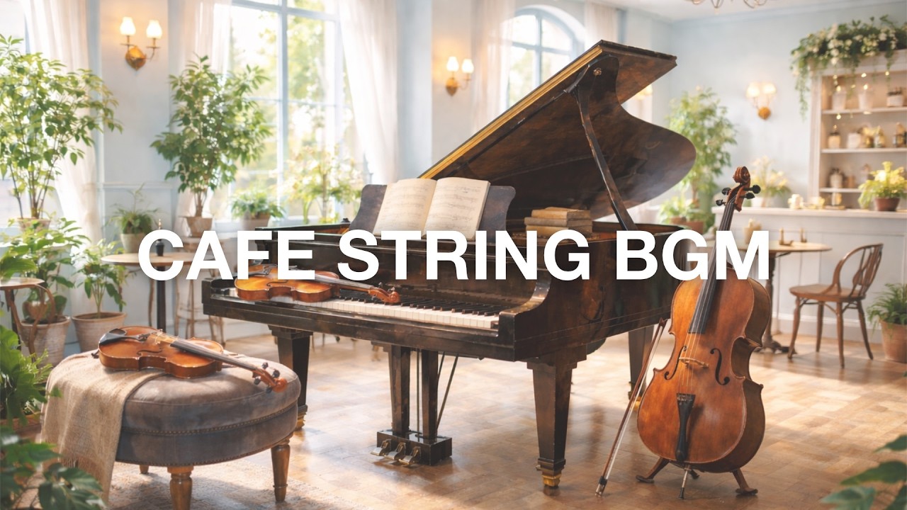 카페에서 흐르는 현악기 OST 모음 🎼 | 바이올린·비올라·첼로 10시간 플레이리스트