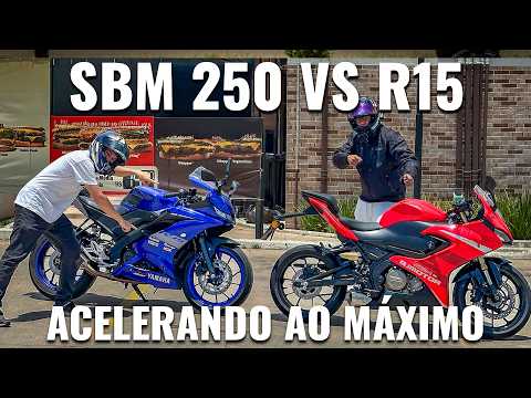 SBM 250S vs Yamaha R15 - Não esperava esse resultado 🤯