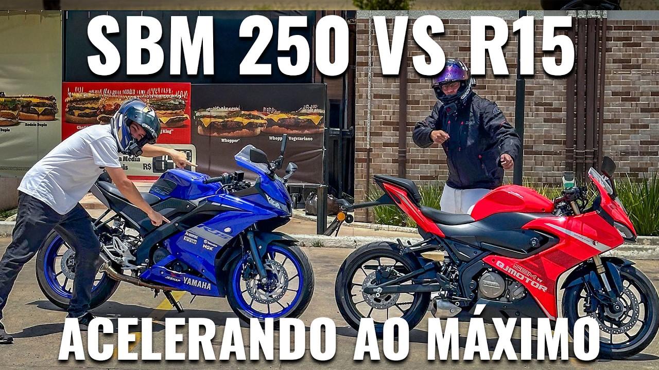 SBM 250S vs Yamaha R15 - Não esperava esse resultado 🤯